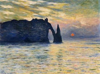 尅勞德 莫奈 Etretat, Sunset 尅勞德 莫奈 Etretat, Sunset